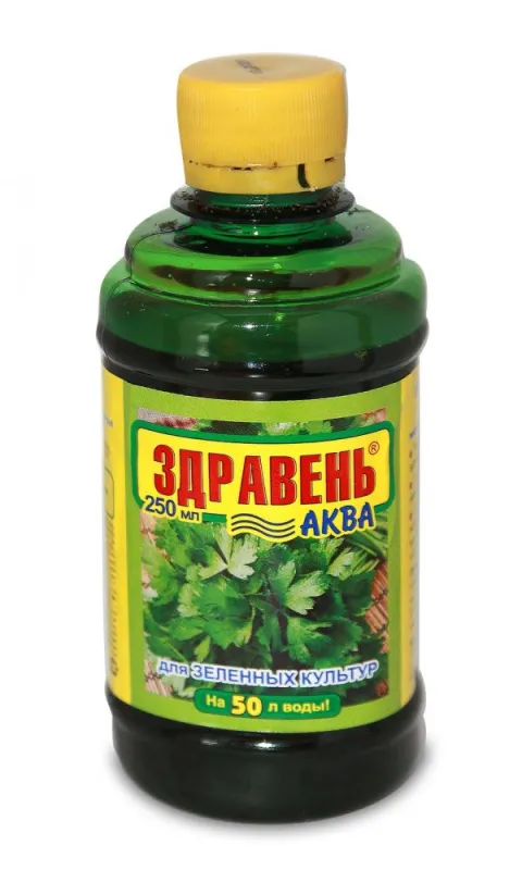 Удобрение Здравень Аква зеленые культуры 0,25л
