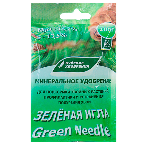 Водорастворимое минеральное удобрение "Зеленая игла" 100 гр
