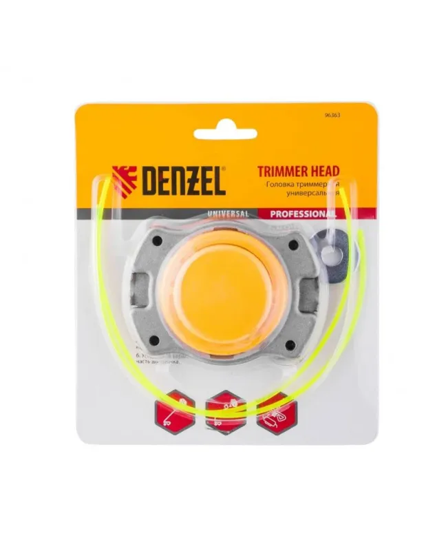 Катушка для триммера универсальная алюминий, шайба 8 мм, 10 мм//Denzel 96363