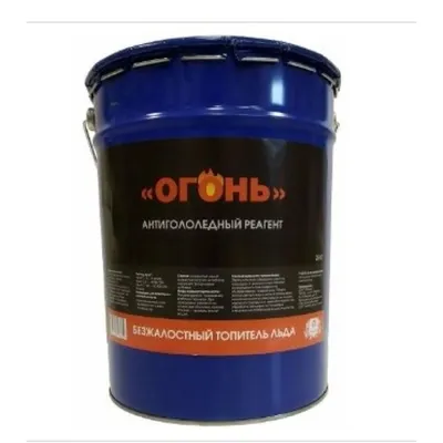 Антигололёдный реагент "ОГОНЬ" 25 кг