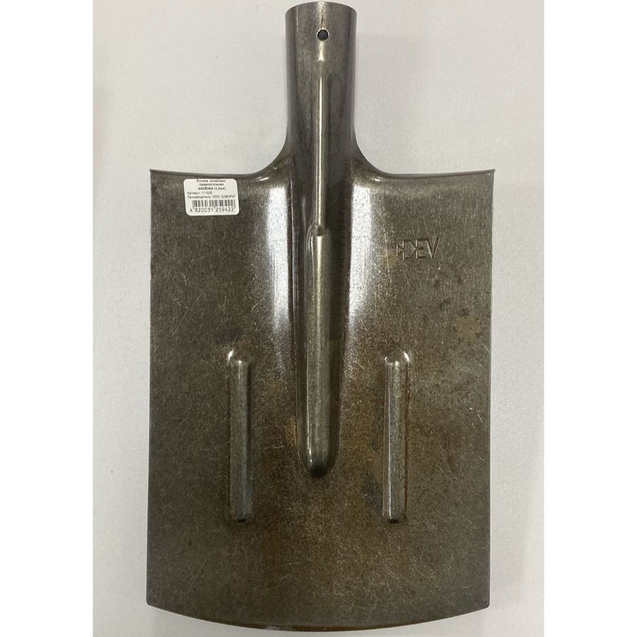 Лопата копальная прямоугольная (рельсовая сталь)