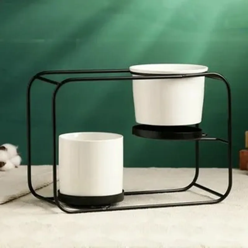 Набор горшков на подставке 2шт, 27х12х19см 7350150