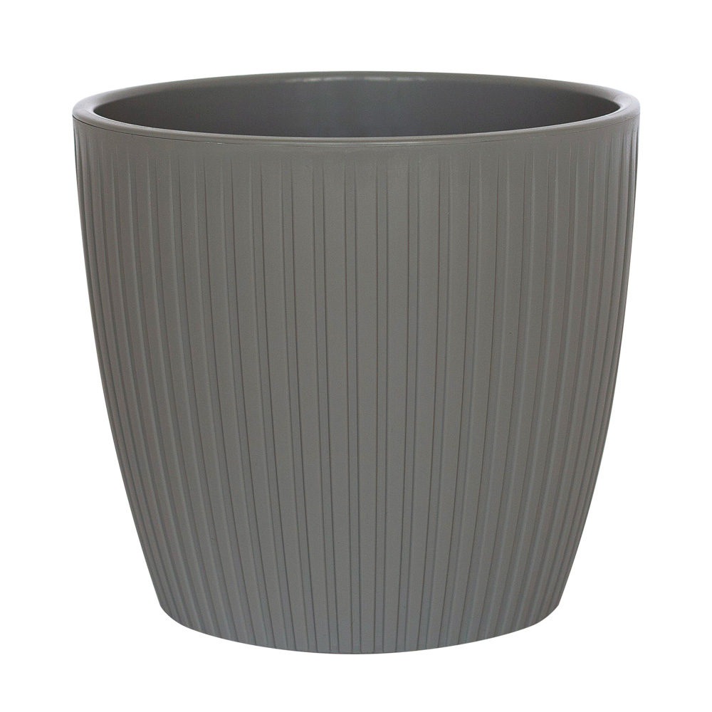 Горшок с дренажной системой Эви VipSet 3л серый