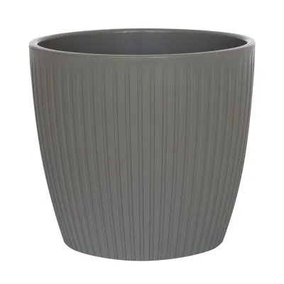 Горшок с дренажной системой Эви VipSet 3л серый