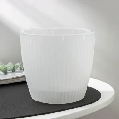 Горшок с дренажной системой Эви VipSet 3л прозрачный