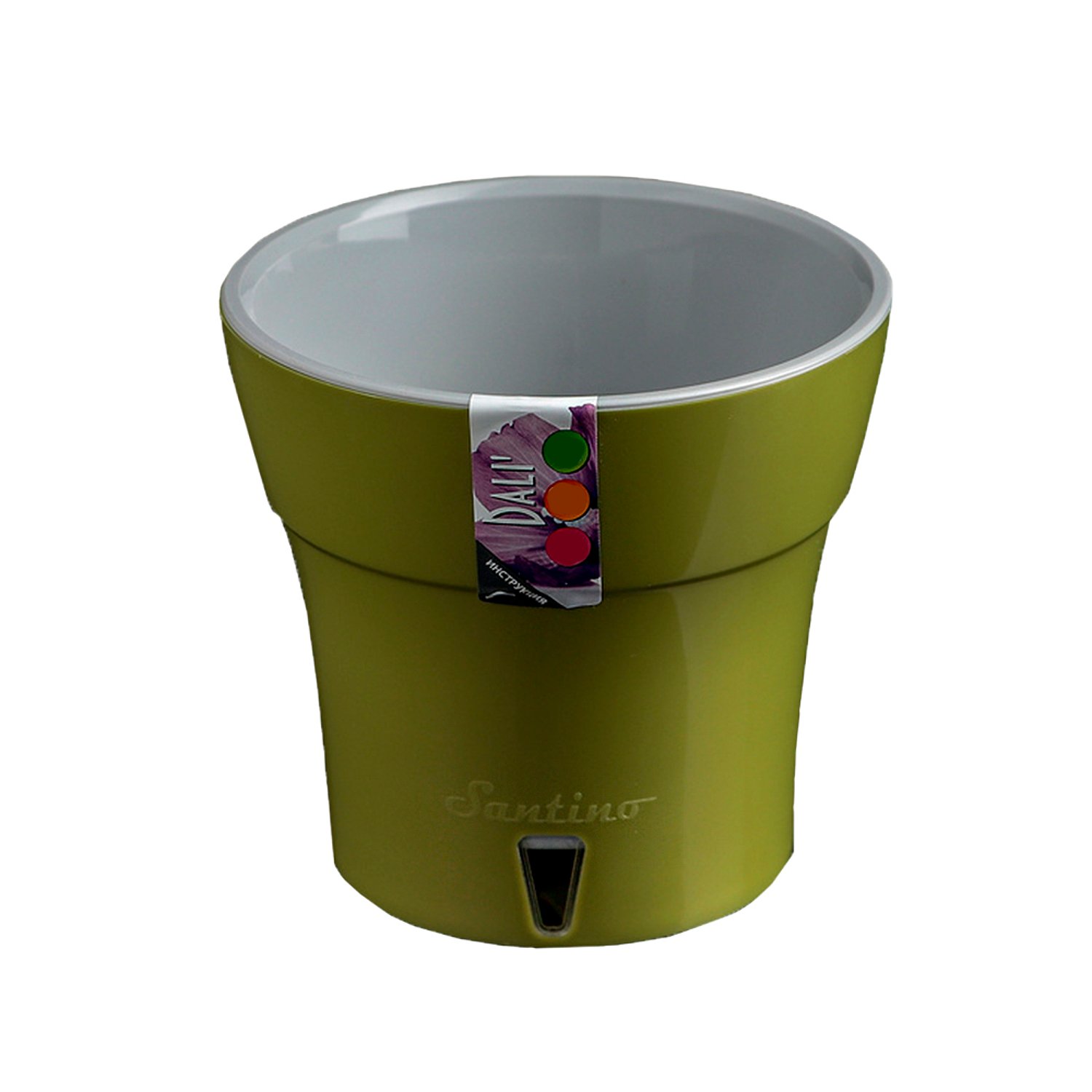 Горшок Дали 3,5 л, Оливковый-Серый