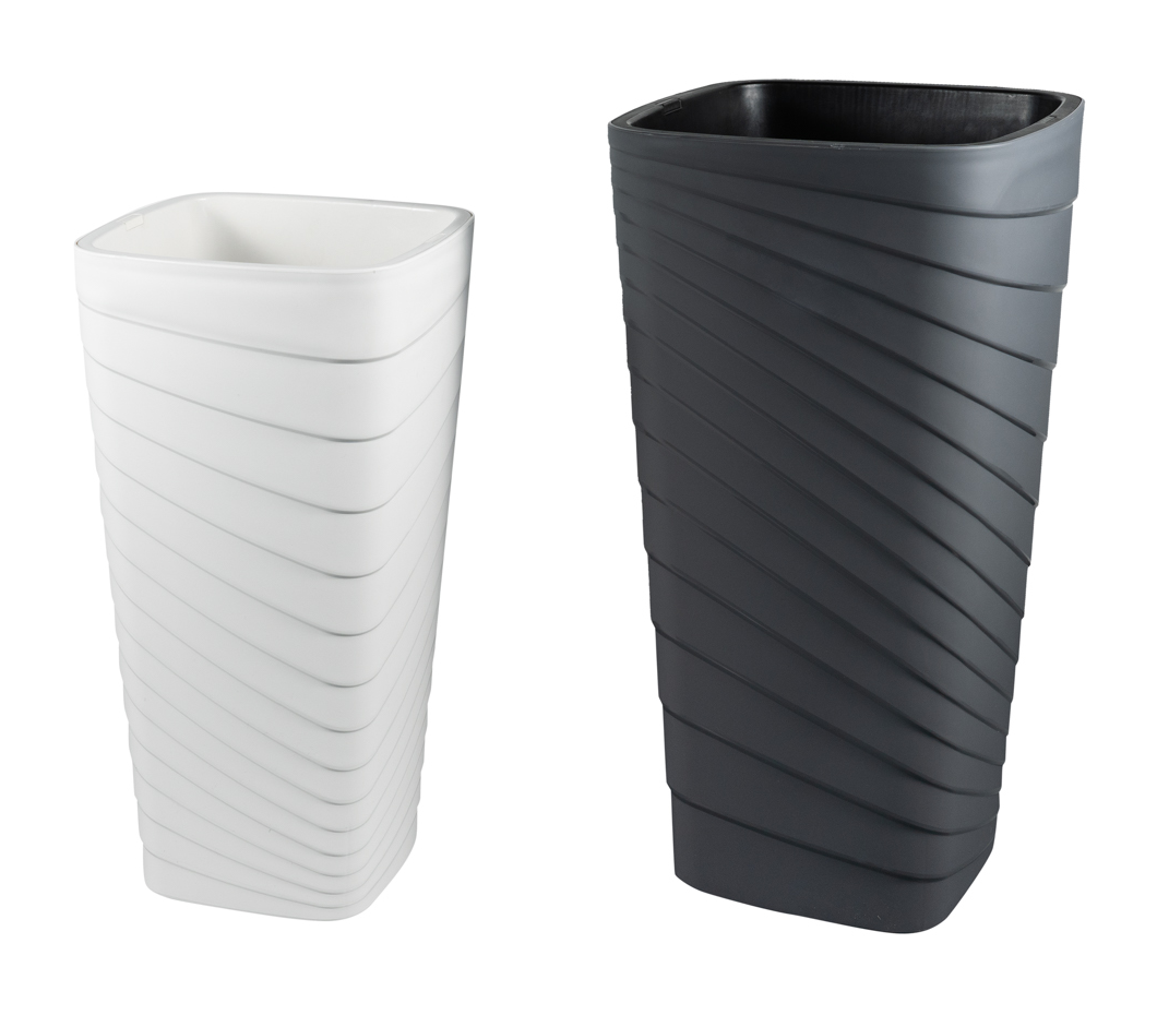 Горшок KD9541N со вставкой, белый D25XH46