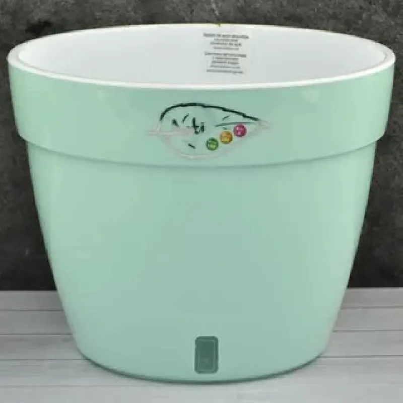 Вазон двойной  “ASTI” 2,5 Л.  цвет Ментоловый-Белый