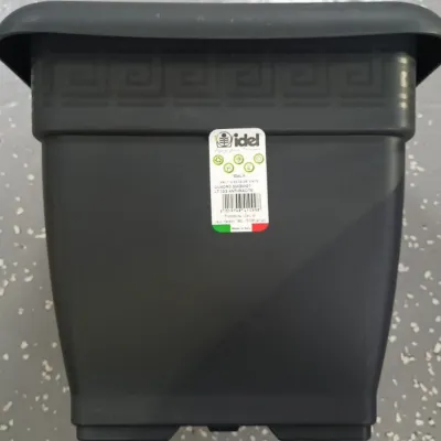 Горшок QUADRO 30X30H27LT.13,5, антрацит