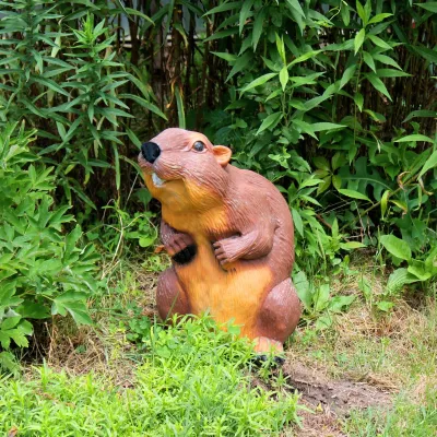 Гипсовая окрашенная фигура БОБЕР БОЛЬШОЙ