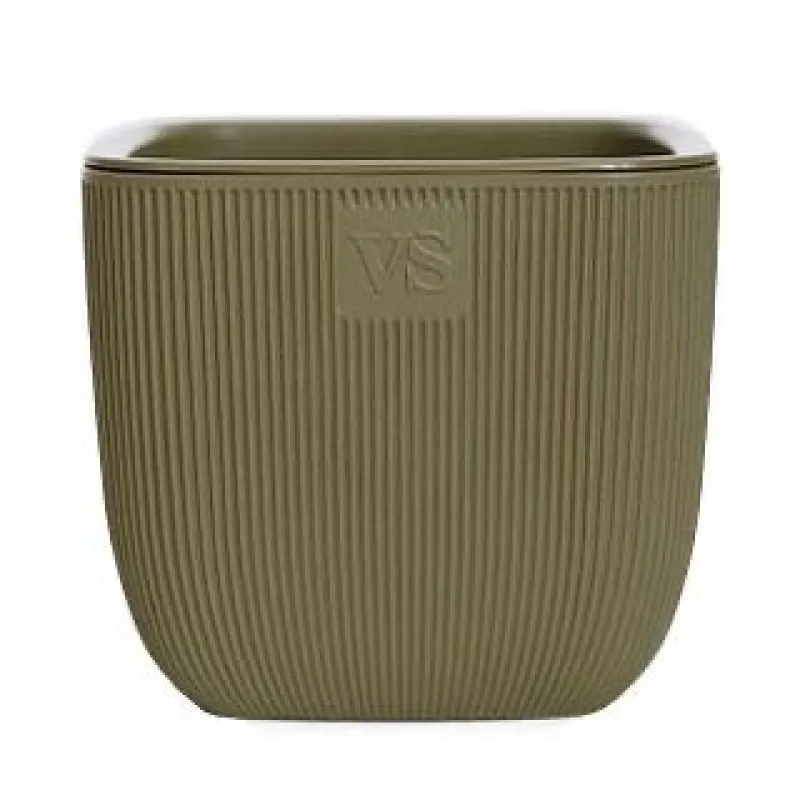 Горшок с дренажной системой Фабио VipSet 1,95 л оливка