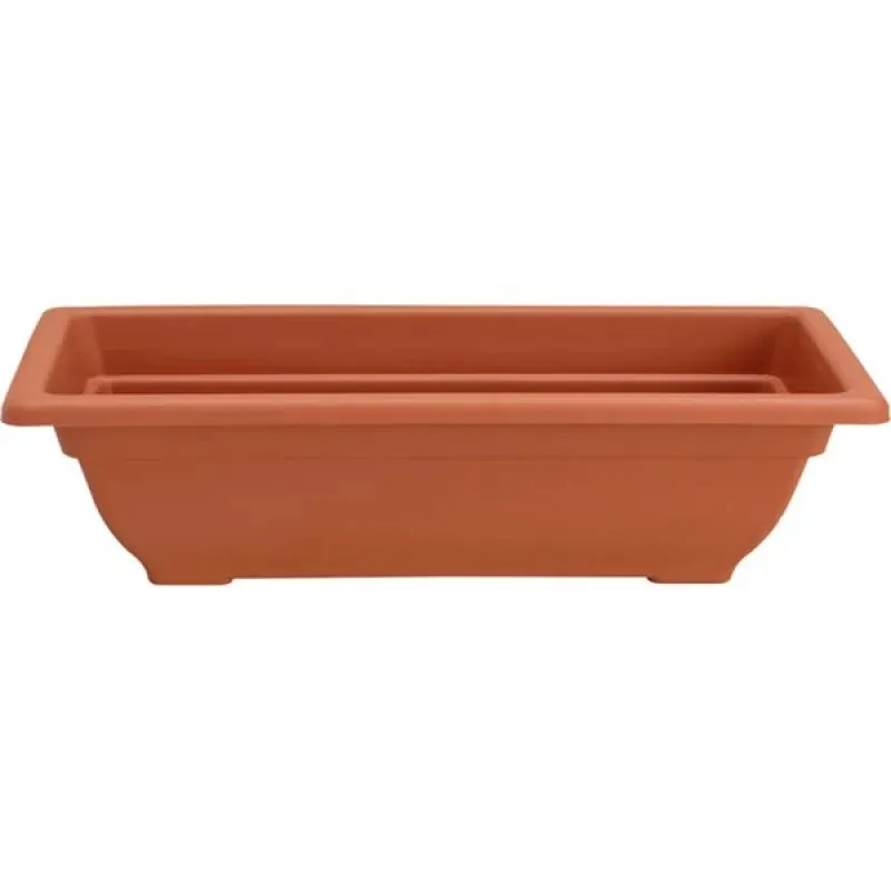 Горшок KD1160+1160 с поддоном, терракота L60xW21xH16