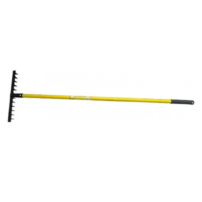 Грабли ГВ-12  с желтым метализированным черенком 030222