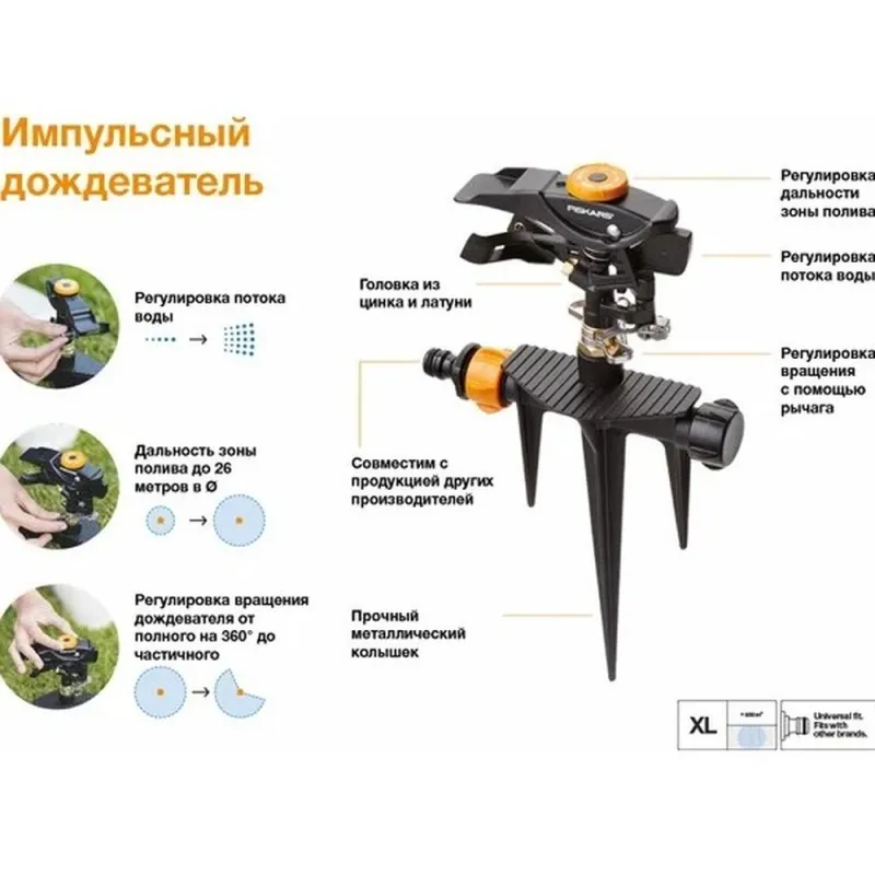 Распылитель импульсный с клапаном FISKARS