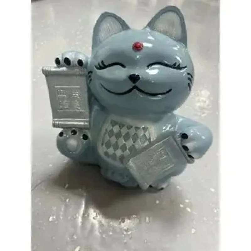 Гипсовая окрашенная фигура Кот Китайский