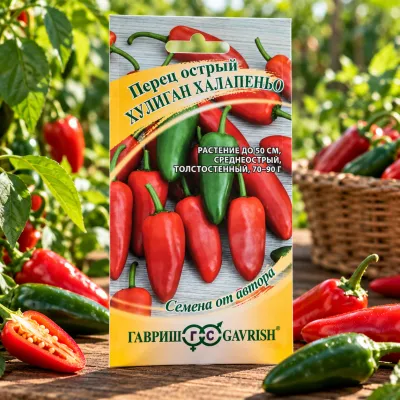 Перец острый Хулиган Халапеньо 0,1 г Гавриш