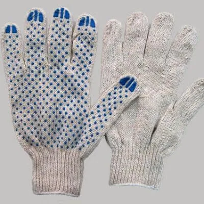 Перчатки х/б, ПВХ "точка", 10 класс Россия L 67715